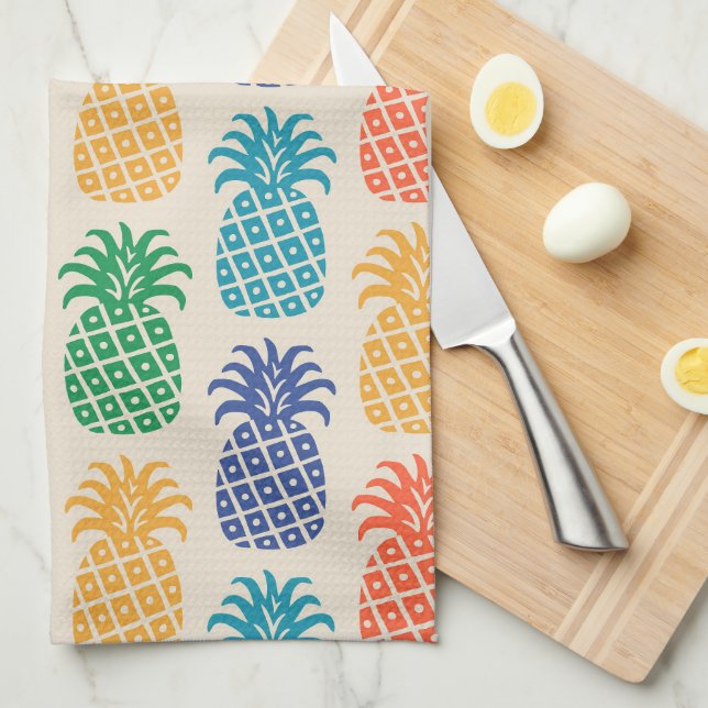 Linge De Cuisine Pineapple Pattern (Quart Plié)