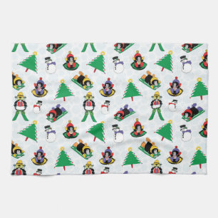 Linge De Cuisine Pingouin de Noël