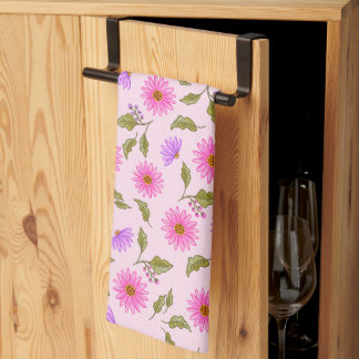 Linge De Cuisine Pink Lavender Lacy Daisy