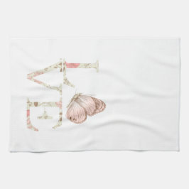 Linge De Cuisine Pink Love Papillon Floral