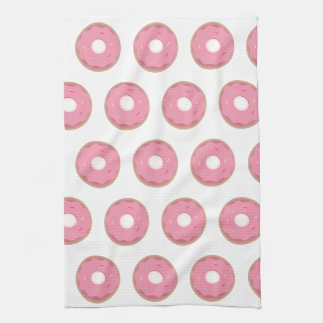 Linge De Cuisine Pink Ombre Donuts Donut Sprinkery (Vertical)