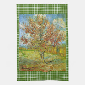 Linge De Cuisine Pink Peach Tree in Blossom Reministion of Mauve