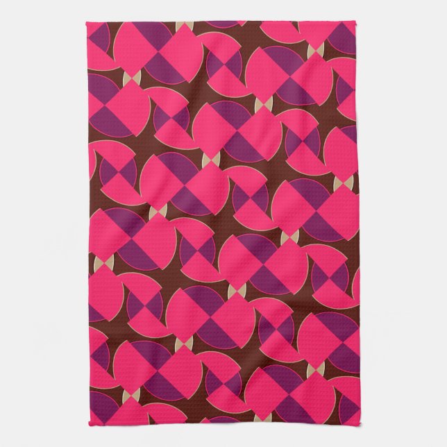 Linge De Cuisine Pink Purple Watermelon Motif Tissu de cuisine (Vertical)