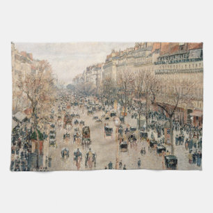 Linge De Cuisine Pissarro - Boulevard Montmartre, soleil d'après-mi