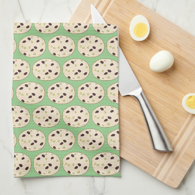 Linge De Cuisine Pistachio Pain court biscuit Cuisine pâtisserie (Quart Plié)