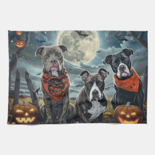 Linge De Cuisine Pitbull Halloween Éffrayant
