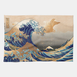 Linge De Cuisine PixDezines Vintage Great Wave Hokusai 斎 の 葛’飾