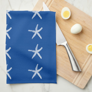 Linge De Cuisine Plage Nautique Motifs de poisson d'eau blanche Ble
