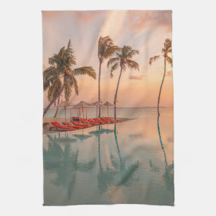 Linge De Cuisine Plages tropicales   Maldives Tropical Beach & Pool