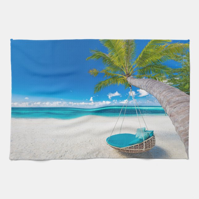 Linge De Cuisine Plages tropicales | Tourisme tropical (Horizontal)