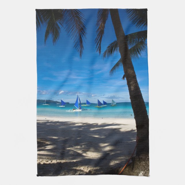 Linge De Cuisine Plages tropicales | White Beach Boracay Philippine (Vertical)