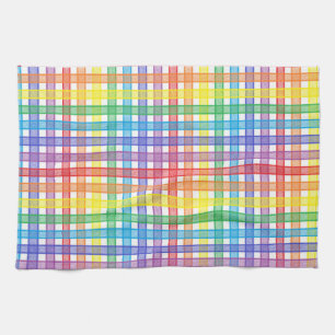 Linge De Cuisine Plaid d'arc-en-ciel