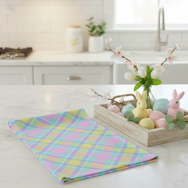 Linge De Cuisine Plaid pastel  (Créateur téléchargé)