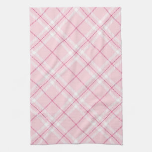 Linge De Cuisine Plaid rose-clair