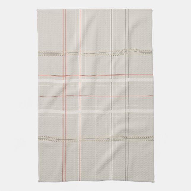 Linge De Cuisine Plaid traditionnel Cabine confortable Beige Or Noë (Vertical)