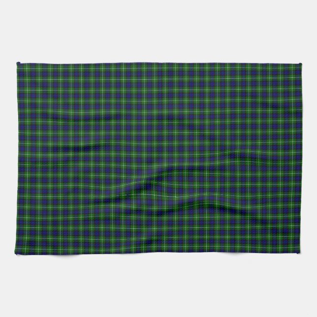 Linge De Cuisine Plaid vert bleu Lamont tartan (Horizontal)