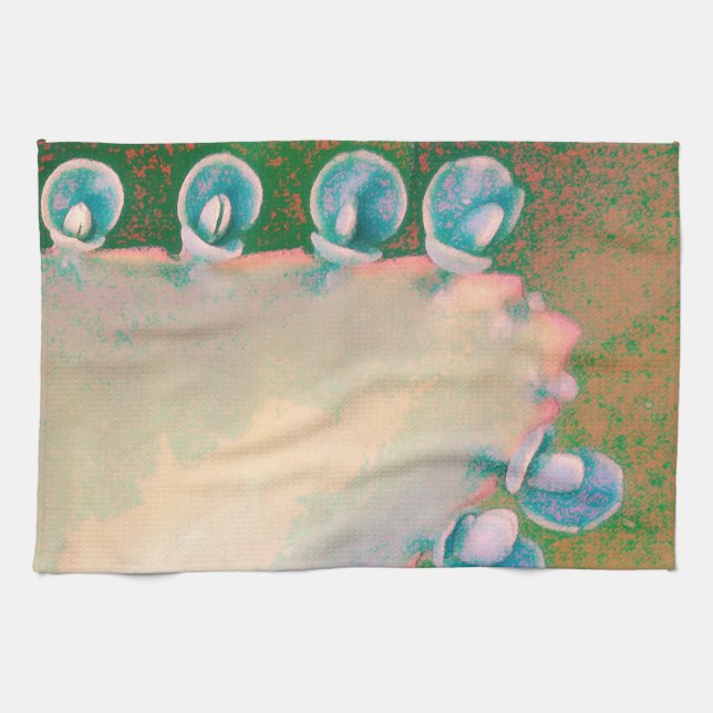 Linge De Cuisine Plante Kalanchoe Abstrait (Horizontal)