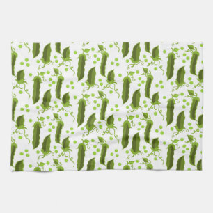 Linge De Cuisine Plantes de pois verts feuilles rondes légumes alim