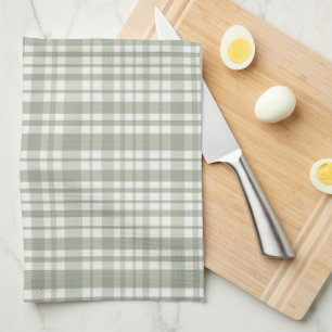 Linge De Cuisine Plaque verte de tige - plaid neutre souple