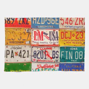 Linge De Cuisine Plaques de licence américaines Art America