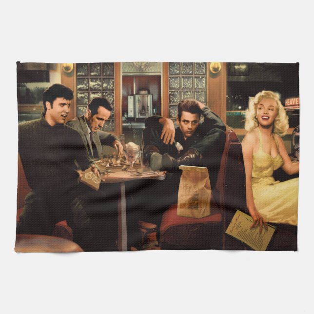 Linge De Cuisine Plat bleu 2 (Horizontal)