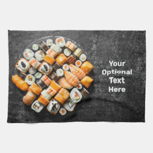 Linge De Cuisine Plateau Sushi texte personnalisé