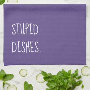 Linge De Cuisine Plats Stupides Drôle Sarcasme Nettoyage Humour Vi