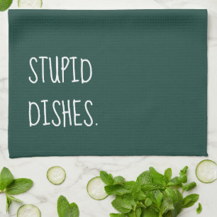 Linge De Cuisine Plats Stupides Drôle Sarcastique Nettoyage Humour
