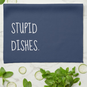Linge De Cuisine Plats Stupides Drôle Sarcastique Nettoyage Humour 