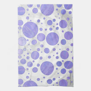 Linge De Cuisine Point Polka Soleil Violet
