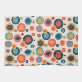 Linge De Cuisine Points Abstraits colorés