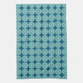 Linge De Cuisine Points & Etoiles Retro Turquoise & Aqua