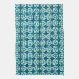 Linge De Cuisine Points & Etoiles Retro Turquoise & Aqua