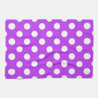 Pois blancs sur violet clair