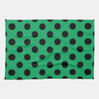 Pois noirs sur vert frais