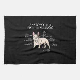 Linge De Cuisine Poison de Frenchie Anatomy of A French Bulldog