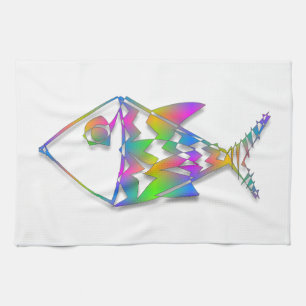 Linge De Cuisine Poisson Abstrait