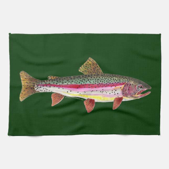Linge De Cuisine Poisson de truite arc-en-ciel (Horizontal)