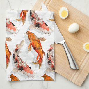 Linge De Cuisine Poissons de Serviette-KOI de cuisine