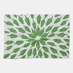 Linge De Cuisine Poivrons verts