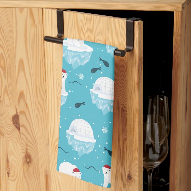 Linge De Cuisine Polar Bear Party (Pliage en tiers)