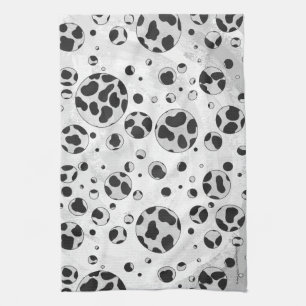 Linge De Cuisine Polka en Dalmatie noir et blanc