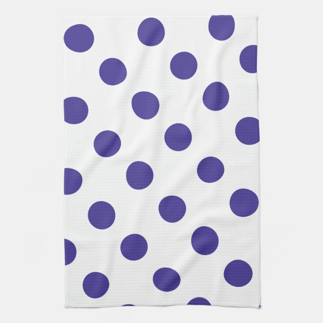 Linge De Cuisine Polka-pois violet géant (Vertical)