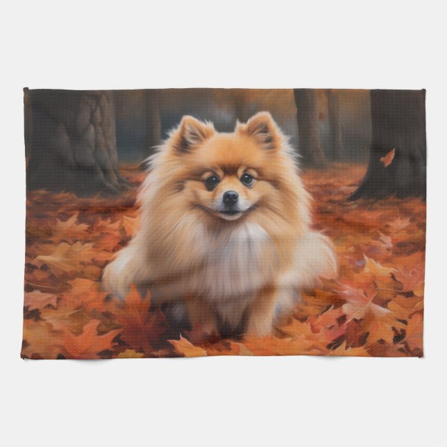 Linge De Cuisine Poméranie en automne Feuilles Automne Inspire (Horizontal)