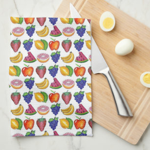Linge De Cuisine Pomme Banane citron citron Lime Raisins Fruit Berr