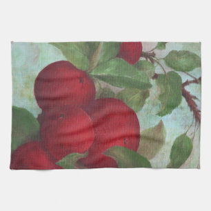 Linge De Cuisine Pomme récoltée, rouge et verte