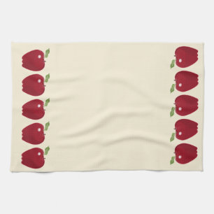 Linge De Cuisine Pomme rouge