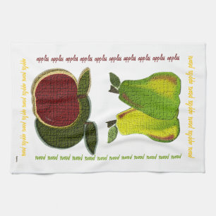 Linge De Cuisine Pommes dans les poires