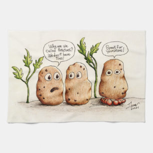 Linge De Cuisine Pommes de terre amusantes