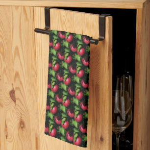 Linge De Cuisine Pommes McIntosh Sur Le Motif De La Nature De L'Arb